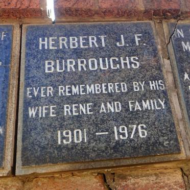 BURROUGHS Herbert J.F. 1901-1976