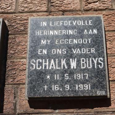 BUYS Schalk W. 1917-1991