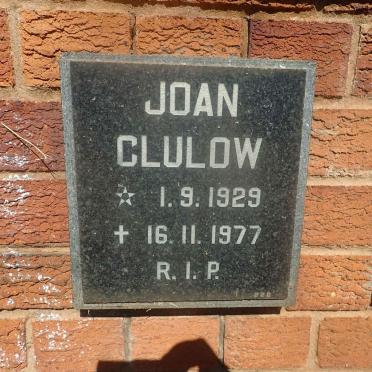 CLULOW Joan 1929-1977