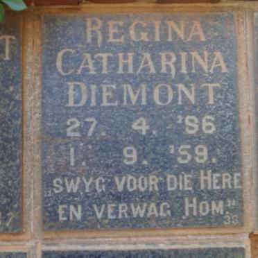 DIEMONT Regina Catharina 1886-1959