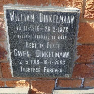 DINKELMAN William 1915-1976 &amp; Gwen 1919-2006