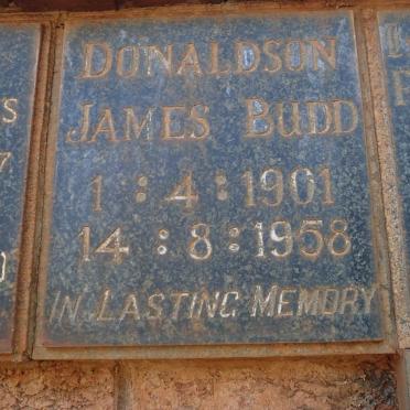 DONALDSON James Budd 1901-1958
