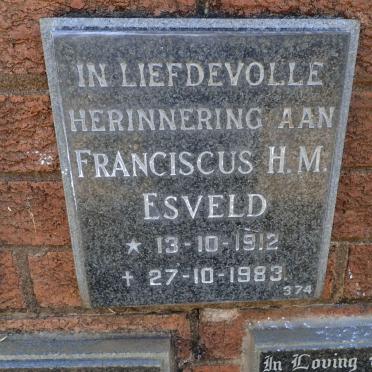 ESVELD Franciscus H.M. 1912-1983