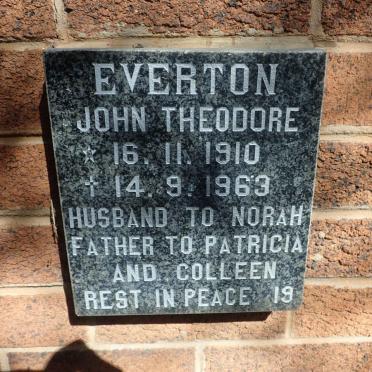 EVERTON John Theodore 1910-1963