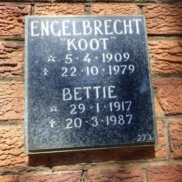 ENGELBRECHT Koot 1909-1979 &amp; Hettie 1917-1987