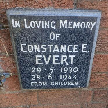EVERT Constance E. 1930-1984