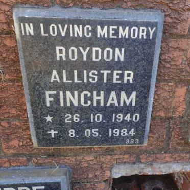 FINCHAM Roydon Allister 1940-1984