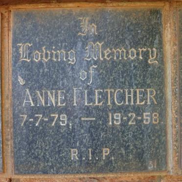 FLETCHER Anne 1879-1958