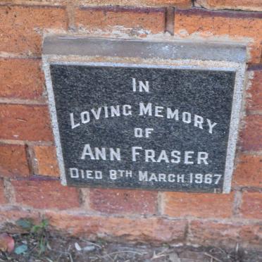 FRASER Ann -1967