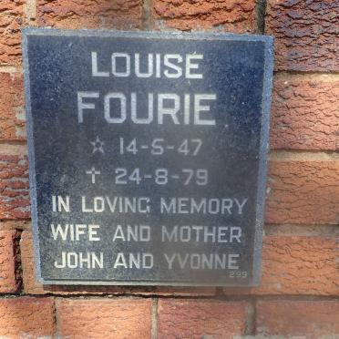 FOURIE Louise 1947-1979