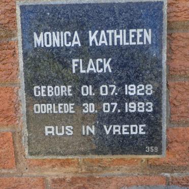FLACK Monica Kathleen 1928-1983