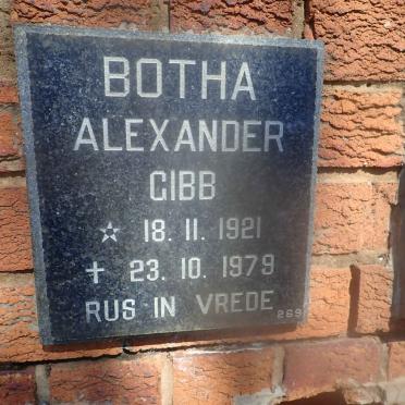 GIBB Botha Alexander 1921-1979