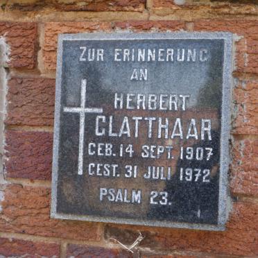 GLATTHAAR Herbert 1907-1972