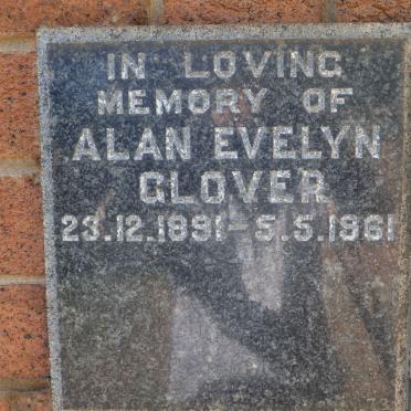 GLOVER Alan Evelyn 1891-1961