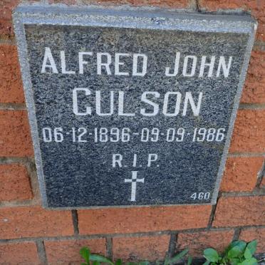 GULSON Alfred John 1896-1986