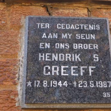 GREEFF Hendrik S. 1944-1987
