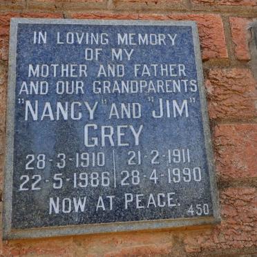 GREY Jim 1911-1990 &amp; Nancy 1910-1986