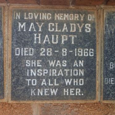 HAUPT May Gladys -1966