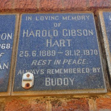 HART Harold Gibson 1889-1970