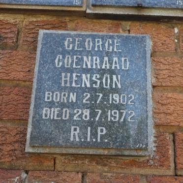 HENSON George Coenraad 1902-1972