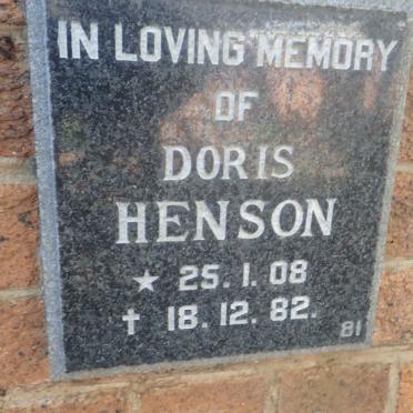 HENSON Doris 1908-1982