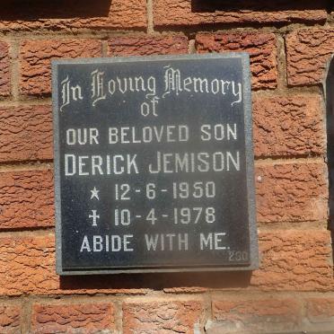 JEMISON Derick 1950-1978