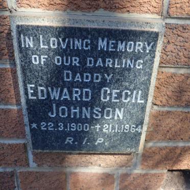 JOHNSON Edward Cecil 1900-1964
