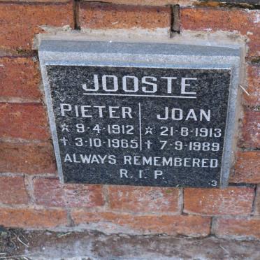 JOOSTE Pieter 1912-1965 &amp; Joan 1913-1989