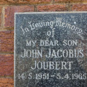JOUBERT John Jacobus 1951-1965