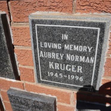 KRUGER Aubrey Norman 1945-1996