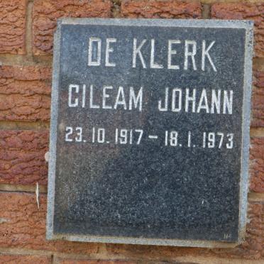 KLERK Gileam Johann, de 1917-1973
