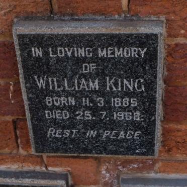 KING William 1885-1968