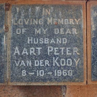KOOY Aart Peter, van der -1960