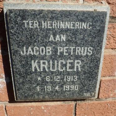 KRUGER Jacob Petrus 1913-1990