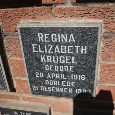 KRUGEL Regina Elizabeth 1916-1993
