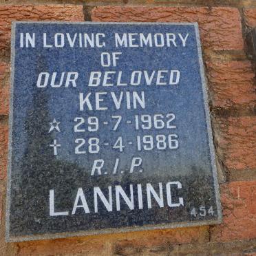 LANNING Kevin 1962-1986