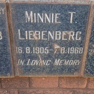 LIEBENBERG Minnie T. 1905-1968
