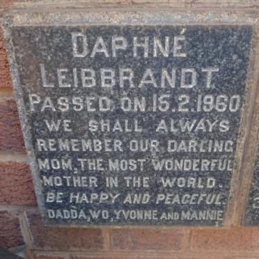 LEIBBRANDT Daphné -1960
