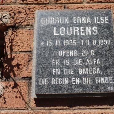 LOURENS Gudrun Erna Ilse 1925-1993