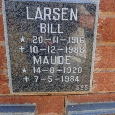 LARSEN Bill 1916-1988 and Maude 1920-1984
