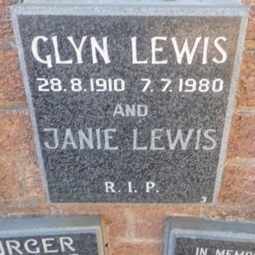 LEWIS Glyn 1910-1980 &amp; Janie