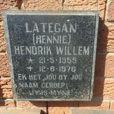 LATEGAN Hendrik Willem 1955-1976