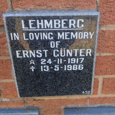 LEHMBERG Ernst Gunter 1917-1986