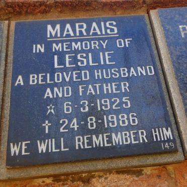 MARAIS Leslie 1925-1986