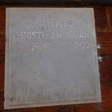 MARAIS Christiaan Johan 1936-1973