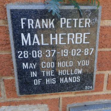 MALHERBE Frank Peter 1937-1987