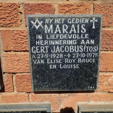 MARAIS Gert Jacobus 1928-1978