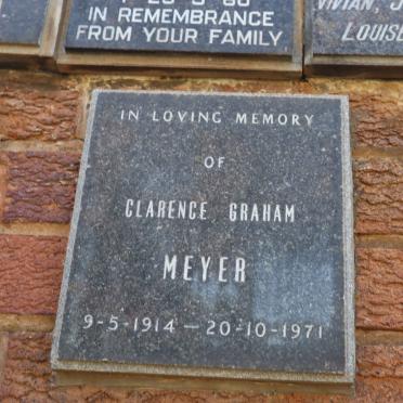 MEYER Clarence Graham 1914-1971