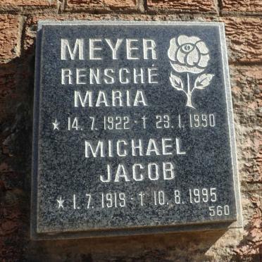 MEYER Michael Jacob 1919-1995 &amp; Rensché Maria 1922-1990