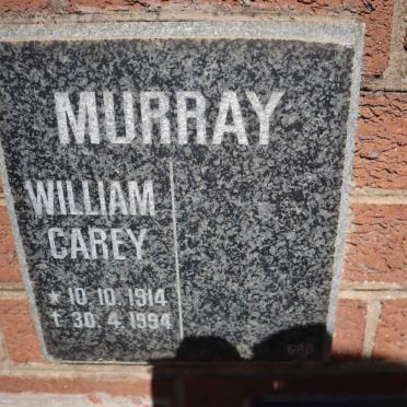 MURRAY William Carey 1914-1994